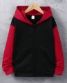 Men's Warm Cotton Fleece Full Zip Hoodie For Winter. 