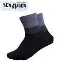 Soxabox Pack of 6 Pairs of Men Formal Premium Cotton Embroidery Summer Half Socks (SMH-27). 