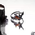 【Best Price Guaranteed】Love and Deep Space Qin Che Dark Crow Sweet Cool Style Advanced Light Luxury Niche Design No Falling Open Ring for Women. 