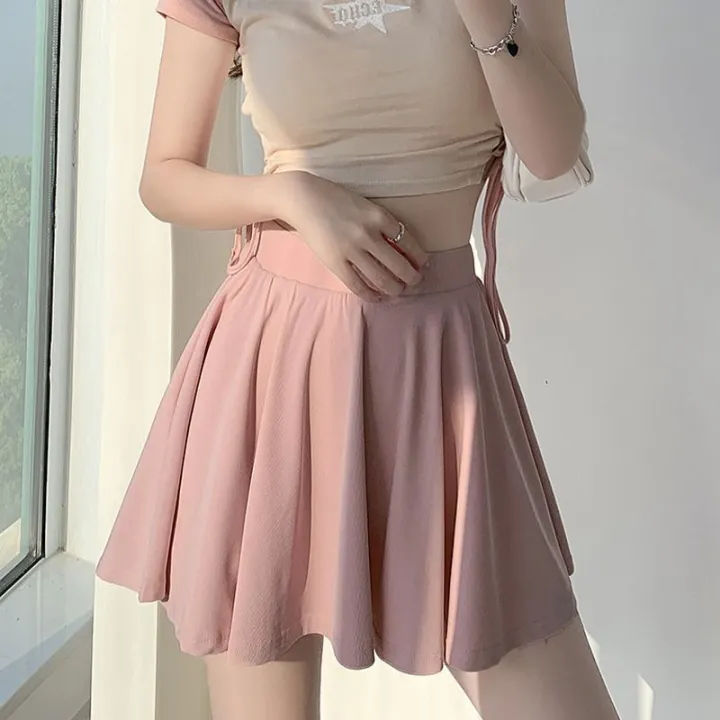 Ballet%20skirt%20summer%202024%20new%20style%20small%20man%20high%20waist%20slim%20with%20lined%20anti-light%20jk%20sports%20short%20skirt%20-%20Image%203