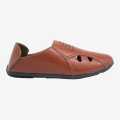 Dark Brown Half Loafer Shoes For Men. 