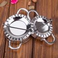 5 Pcs Stainless Steel Mo:Mo Dumpling Maker Set | Large & Small Dumpling Molds, Dough Cutter, Stuffing Spoon. 