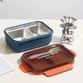 HC6529A Bento Stainless Lunch Box Set with Utensils - Complete Lunch Set. 