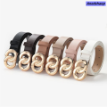 Anedshaop 【Hottest Trends】Fashion Golden Chain Buckle Black White Pink Women's Belt New style Decorative Jeans Dress Belts Luxury Strap Ondildo Off White Belt. 