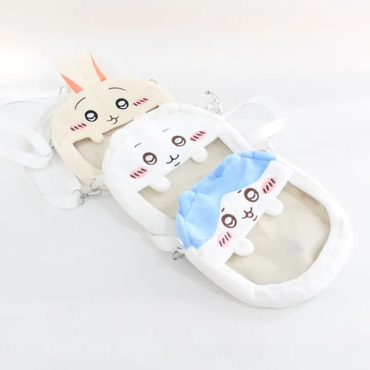Cute%20Plush%20Shoulder%20Messenger%20Bag%20Usaki%20Hachiware%20Crossbody%20Bag%20Cartoon%20Transparent%20Chiikawa%20Bag%20Women%20-%20Image%204