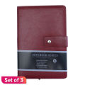 Pack Of 3 Red Color Yuku Notebook. 