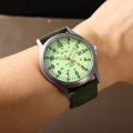 SOKI Men's Canvas Nylon Waterproof Luminous Watches Casual Fashion Quartz Sport Wrist Watch Fashion Accessory. 