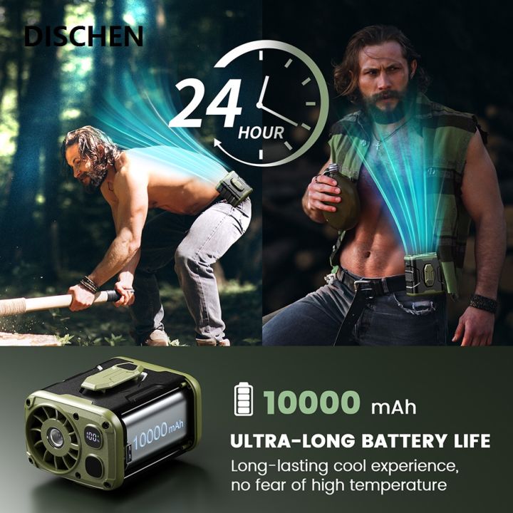 DISCHEN%20Portable%2010000mAh%20Portable%20Waist%20Fan%20with%20Power%20Bank%20LED%20Lighting%20Hanging%20Neck%20Fan%205%20Speed%20Strong%20Airflow%20Cooling%20Fan%20for%20Outdoor%20Working%20-%20Image%203