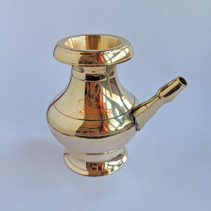 Axia Krafts Brass Karuwa 6 inches 675ml  Dhalot Karuwa