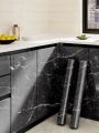 5M*60CM Kitchen Marble Sticker Oil Proof Waterproof Paper Back splash Sticker Roll Stove Cabinet Liner Decor Self Adhesive Wallpapers. 