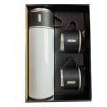 500ml Stainless Steel Thermos With 3 Cup | Vacuum Flask Set Stainless Steel Water Bottle Thermos With Extra 2 Lids. 