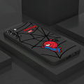 NEW Spiderman Marvel Cute Case For Samsung Galaxy S23 Ultra S22 5G S21 FE S20 Plus S10 4G Note20 10Lite Black Soft Phone Cover. 
