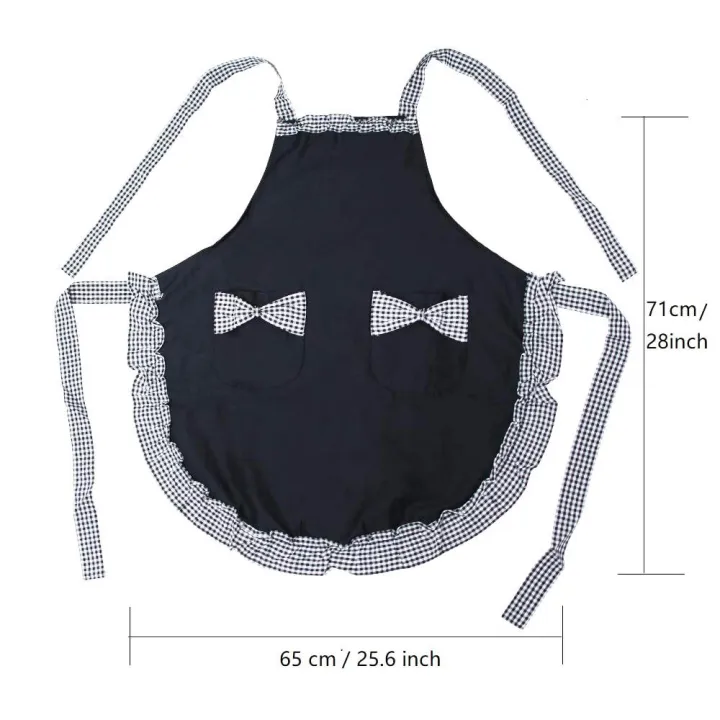 Red/Black%20Uniform%20Apron%20Cute%20And%20Sweet%20Polyester%20Hanging%20Neck%20Apron%20Adjustable%20Apron%20for%20Cafe%20%20Specialty%20Restaurant%20Flower%20Shop%20Art%20Training%20Class%20Shopping%20Guide%20Event%20Display%20Service%20Bakery%20Studio%20-%20Image%202