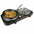 Echulo  Double Burner Hot Plate Cooker Portable Electric Stove, 2000W. 