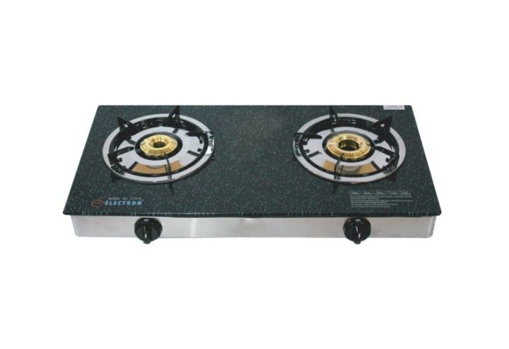 Electron 2 Burner Glass Top Automatic Gas Stove