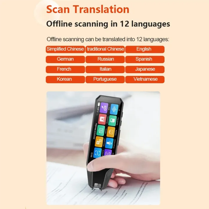 Multifunction%20Voice%20Translation%20Pen%20134%20Language%20Translator%20Pen%20Offline%20Translation%20Pen%20Intelligent%20Dictionary%20Pen%20Black%20-%20Image%204