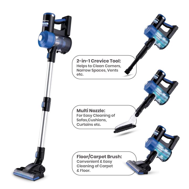 KENT%20Zoom%20Plus%20Cordless%20Vacuum%20Cleaner%20150%20Watt%20With%20%20Multi%20Nozzle%20Operation%20&%20%20Cyclone5%20Technology%20%20(Blue,%20Black)%20-%20Image%202