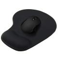 Mouse Pad with Wrist Rest Support, for Computer, Laptop, Home, Office & Travel (Gel Mousepad, Black). 