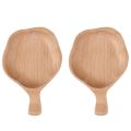 2Pcs Wooden Small Taste Dish Chopsticks Holder  Soy Sauce Dish Seasoning Dish Japanese Style Snack Sushi Plates Restaurant Home Dishes. 