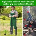 Durable Long Handle Grass Plugger Tool Ergonomic Steel Construction Bulb Planter Foot Ejector Heavy Duty Sod Plugger Tool Grass Repair. 
