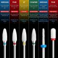 Ceramic Carbide Nail Drill Bit Rotate Burr Milling Nail Cutter Bits Electric Drill Machine For Manicure Pedicure Tools. 