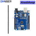 Anedshaop UNO R3 Development Board ATMEGA328P CH340 / ATEGA16U2 Compatible Sales promotion For Arduino with Cable R3/R4 UNO Proto Shield Expansion Board. 