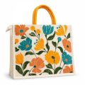 Arihant Eco Jute Tote Bag 16x14 Inch – Reusable Shopping & Gift Bag with Zipper For Women And Men. 