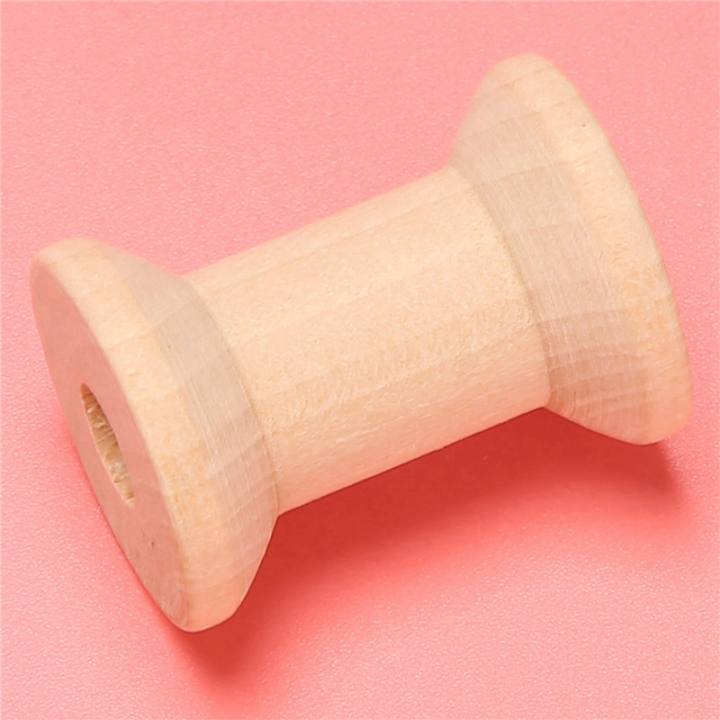 JAERBEE%2030Pcs%20Wooden%20Empty%20Thread%20Spools%20Natural%20Color%2029mm%20X23mm%20-%20Image%202