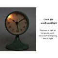 Nordic Metal Round Alarm Clock, Silent Table Clock, Home Decor B. 
