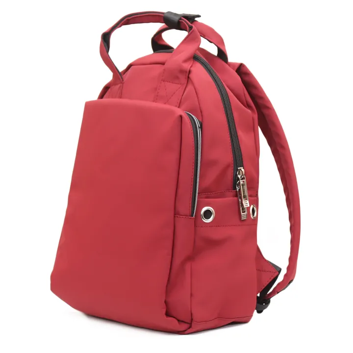 Dark%20Pink%20Korean%20Design%20Canvas%20Backpack%20And%20Handbag%20For%20Women%20School%20College%20Travel%20Backpack%20by%20KTM%20-%20Image%203