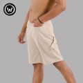 Wraon Cream Premium Cotton Carpenter Half Pant For Men - Fashion | Half Pants For Men | Men's Wear | Cotton Pants |. 
