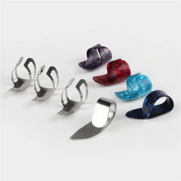 ARELENE%202X%20Guitar%20Slide%20Metal%20Steel%20Tone-Bar,with%20Celluloid%20and%20Stainless%20Steel%20Metal%20Thumb%20&%20Finger%20Picks%20Plectrums%20-%20Image%205