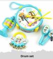 Kids Drum Toy Drum Set with Carry Strap Stick, Musical Instrument Sets Hammer Toys for Kids. 