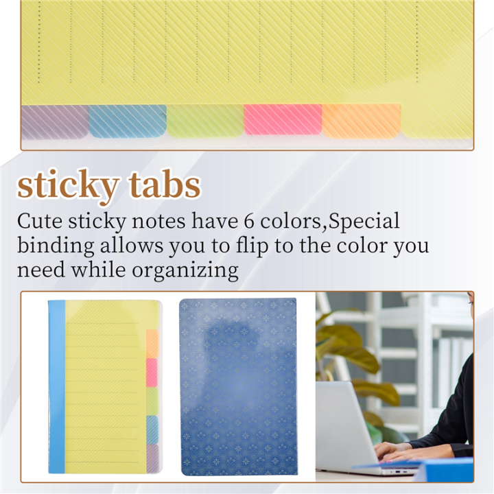 NAMUNY%20Sticky%20Notes%20Divider%20Sticky%20Notes%20Tabs%20,Tabbed%20Self-Stick%20Lined%20Bright%20Colors%20Notepad,%204X6Inch,2%20Pcs%20120%20Index%20Notes%20-%20Image%206
