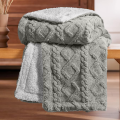 2-in-1 Sherpa Throw Blanket Plus Blanket Cover - Fuzzy Soft Cozy Blanket for Couch Sofa, Fleece Thick Warm Blanket for Bed in All Seasons. 