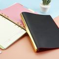 3 Color Durable Student Stationery Scrapbooking DIY Album Diary A5 A6 File Folder Loose Leaf Ring Paper Binding Clips Paper Binder. 