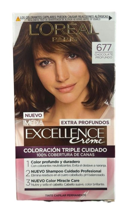 Loreal Paris Excellence Creme Permanent Triple Care Hair Color, 677 ...