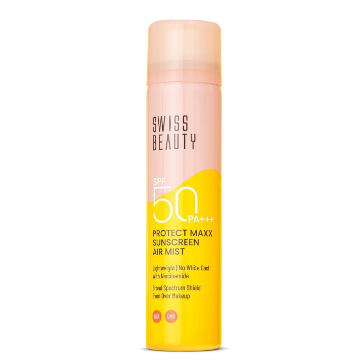 Swiss Beauty Protect Maxx Sunscreen Air Mist SPF50 PA+++ 80ml