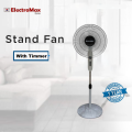 ElectroMax Stand Fan With Round Base & Timer - (815N). 