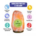 Himalayan Rock Salt Lamp 2-3 kg with cord and bulb. 