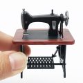 1/24 Doll House Miniature Sewing Machine for Dolls House Toys Yellow. 