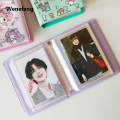 Wenefang Anime Sanrio Card Book Photo Album Hello Kitty Kuromi Melody Cinnamoroll Luxury Pochacco 3-Inch Mini Truck Card Binder Ornaments Gifts. 
