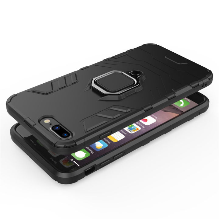 Lenuo%20Phone%20Case%20for%20iphone%207%20Plus%20/%208%20Plus%20Metal%20Ring%20Holder%20Cover%20-%20Image%205