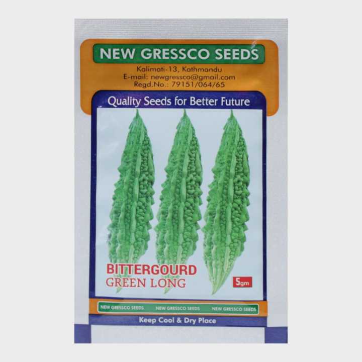 New Gressco Seeds Bittergourd Green Long 5g