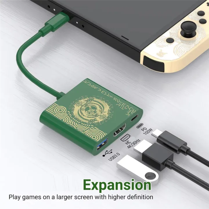 OUMERY%204K%20HDTV%20USB%203.0%20Port%20and%20USB%20C%20Charging%20Travel%20Dock%20100W%20PD%20Charging%20Switch/%20Model%20-%20Image%206