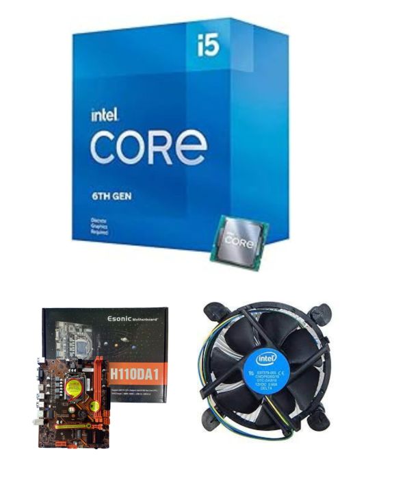 Combo Of i5 6th Gen Processor + NVME Esonic H110 DDR4 Board + Fan + Thermal Paste