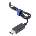 USB to DC Convert Cable 5V to 12V Voltage Step-Up Cable 5.5x2.1mm 1M. 