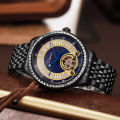 Dulunwe brand fashionable business luxury rhinestone dial, luminous sports waterproof automatic mechanical men's watch. 