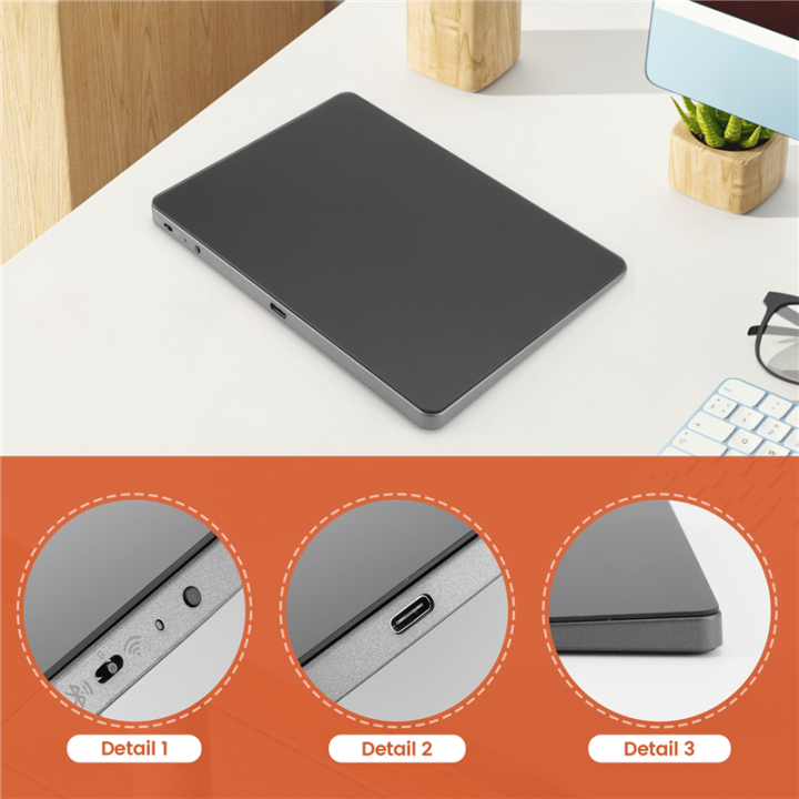 Bluetooth%20Touchpad%20Multi-function%20Gestures%20Trackpad,%20Black%20-%20Image%204