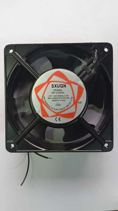 Square%20Fan%20220V%20AC%20Power%20Cooling%20Fan%204.75"%20(12X12X3.8CM),(120MM%20Fan),%20Axial%20Metal%20Black%20Fan%20-%20Image%202